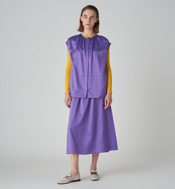 Ballsey「スライミーサテン コクーンベスト」|ベスト・ジレ|