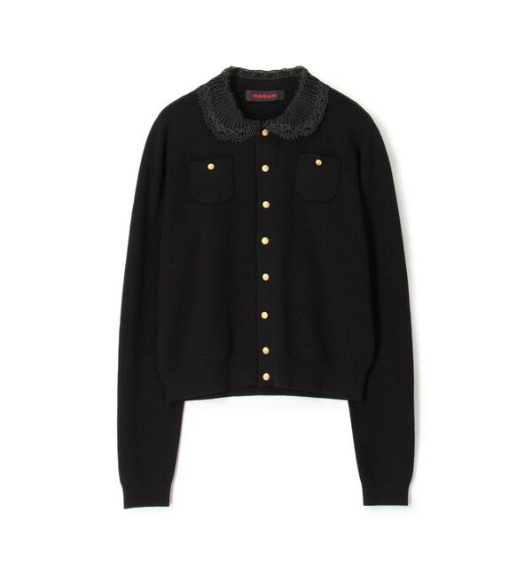 CABaN コットンカシミヤ レースコンビポケットカーディガン コットンカシミヤ レースコンビポケットカーディガン（CABaN）｜ルミネ