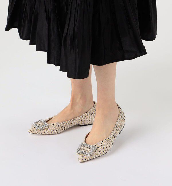 TOMORROWLAND GOODS「PIPPICHIC ANNA V JEWERLY フラットシューズ」|パンプス|