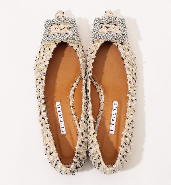 TOMORROWLAND GOODS「PIPPICHIC ANNA V JEWERLY フラットシューズ」|パンプス|