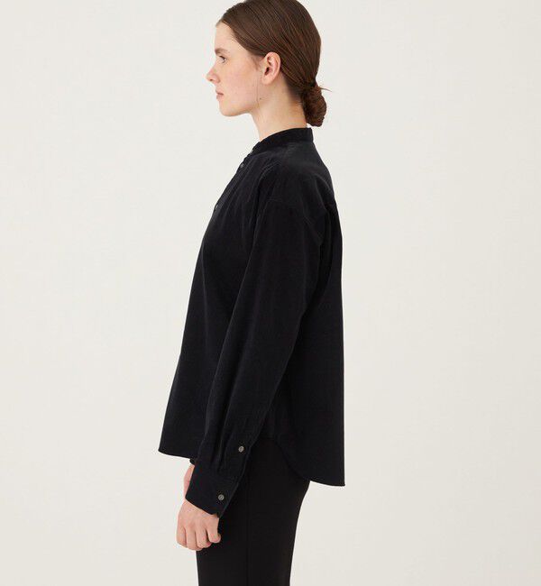 GALERIE VIE「コットンコーデュロイ ワイドシャツ」|シャツ・ブラウス|