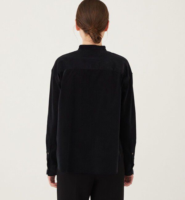 GALERIE VIE「コットンコーデュロイ ワイドシャツ」|シャツ・ブラウス|