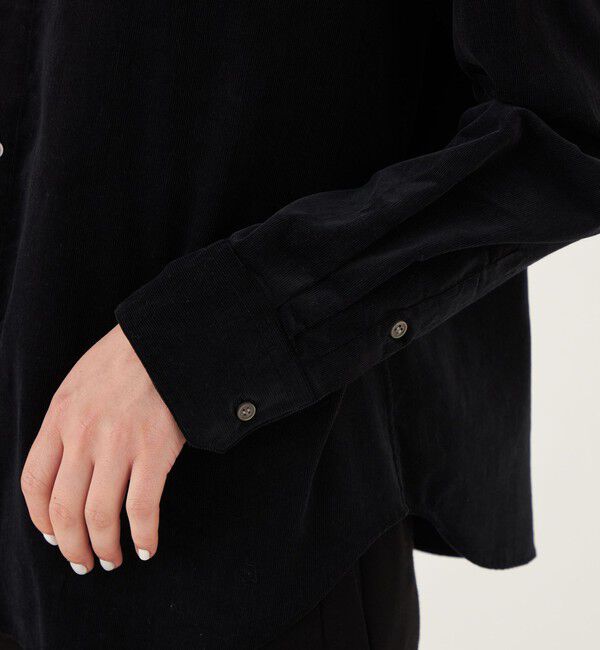 GALERIE VIE「コットンコーデュロイ ワイドシャツ」|シャツ・ブラウス|