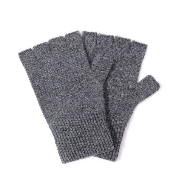 GALERIE VIE「GALERIE VIE スコットランドカシミヤニットグローブ」|手袋|15 グレー