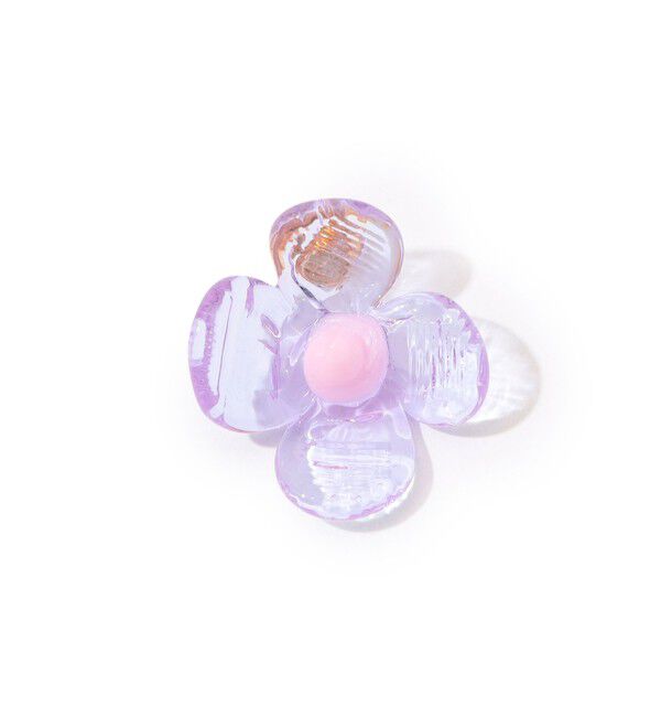 TOMORROWLAND GOODS「LEVENS JEWELS FLOR EARRING」|ピアス|72 ライトパープル系