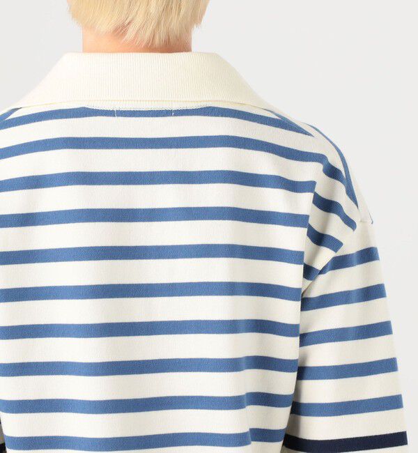 MACPHEE「コットンポリエステルボーダー スキッパープルオーバー」|ニット・セーター|