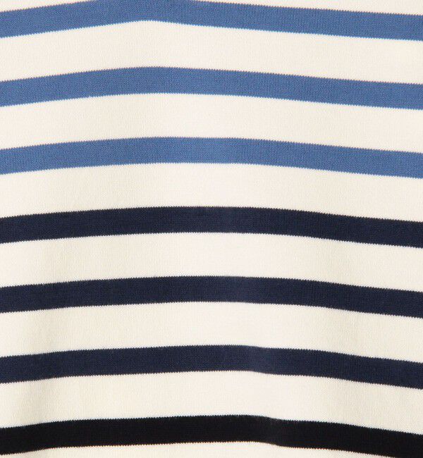 MACPHEE「コットンポリエステルボーダー スキッパープルオーバー」|ニット・セーター|