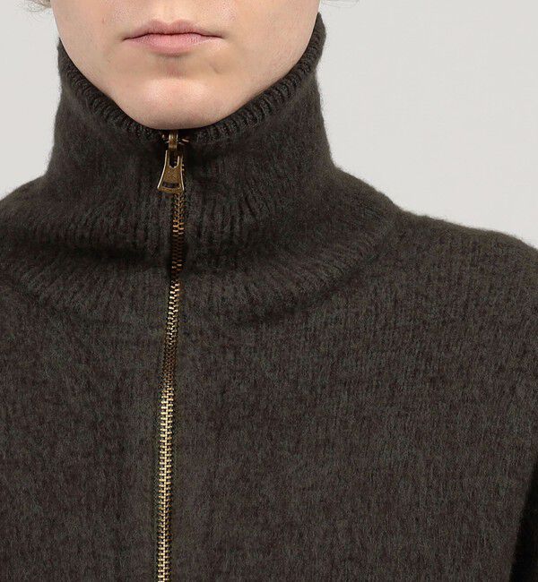 TOMORROWLAND MENS「ウール カシミヤ シルク ジップアップ ニットブルゾン」|ニット・セーター|