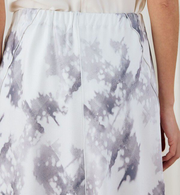 DES PRES「ライト＆シャドープリント マーメイドマキシスカート」|フレア|