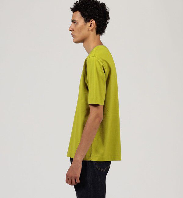 TOMORROWLAND MENS「スーピマコットン ニットコンビ ハーフスリーブカットソー」|Tシャツ・カットソー|