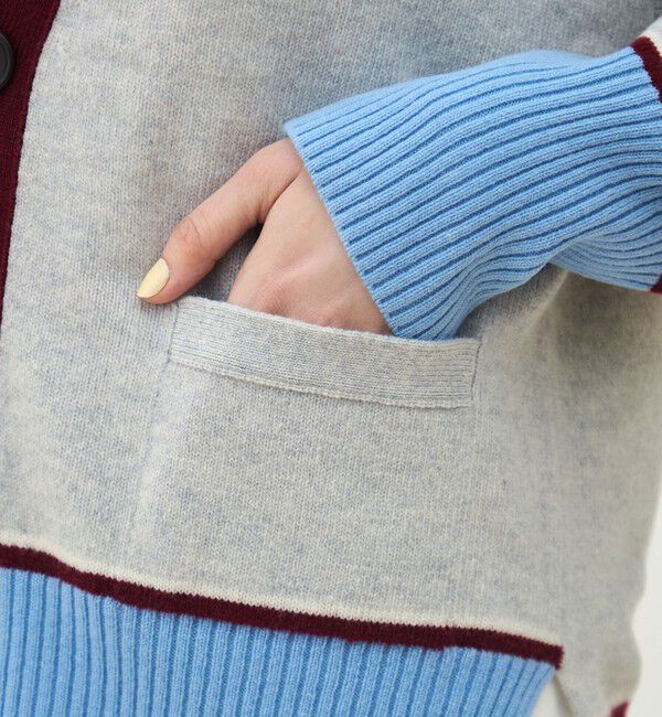 MACPHEE「NZ LAMBS Vネックカーディガン」|カーディガン|