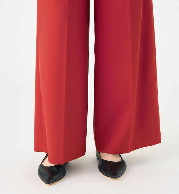 Ballsey「バラシアストレッチ 2タックワイドパンツ」|スラックス|