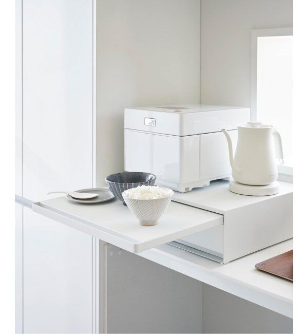 journal standard Furniture「《WEB限定》【tower/タワー】キッチン家電下引き出し&スライドテーブル」|食器・キッチングッズ|