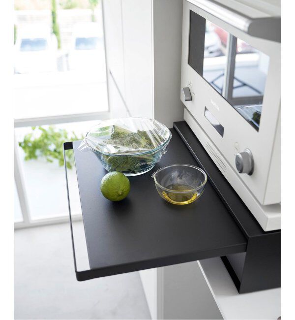 journal standard Furniture「《WEB限定》【tower/タワー】キッチン家電下引き出し&スライドテーブル」|食器・キッチングッズ|