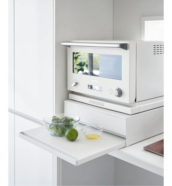 journal standard Furniture「《WEB限定》【tower/タワー】キッチン家電下引き出し&スライドテーブル」|食器・キッチングッズ|