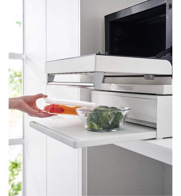journal standard Furniture「《WEB限定》【tower/タワー】キッチン家電下引き出し&スライドテーブル」|食器・キッチングッズ|
