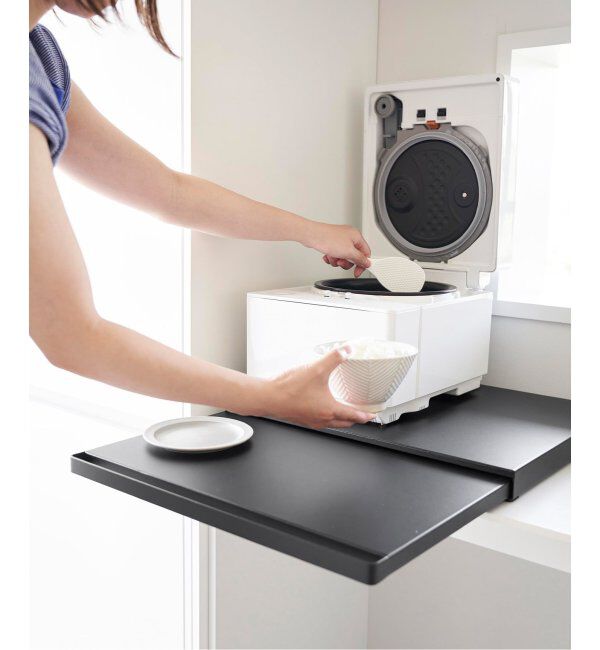 journal standard Furniture「《WEB限定予約》【tower/タワー】キッチン家電下スライドテーブル」|食器・キッチングッズ|