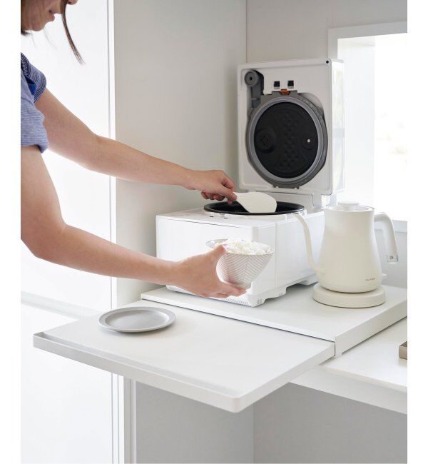 journal standard Furniture「《WEB限定予約》【tower/タワー】キッチン家電下スライドテーブル」|食器・キッチングッズ|