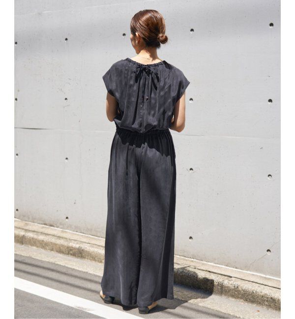 IENA「《追加2》キュプラギャザーネックオールインワン」|オールインワン|