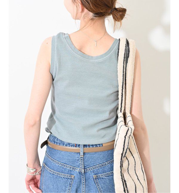 SLOBE IENA「《追加》コットンテレコタンクトップ」|タンクトップ|
