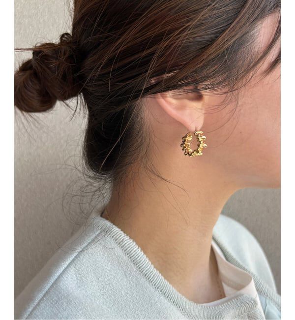 SLOBE IENA「Theia Jewelry/テイア ジュエリー ニュアンスピアス 71061E0022」|ピアス|ゴールド