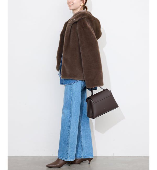 SLOBE IENA「FAKEファーフードブルゾン」|その他|