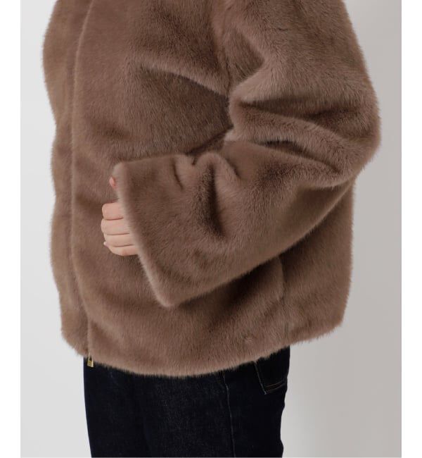 SLOBE IENA「FAKEファーフードブルゾン」|その他|