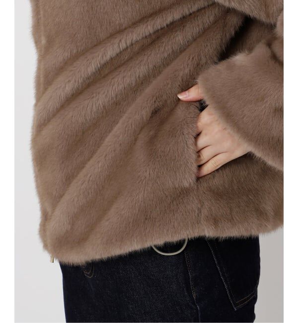 SLOBE IENA「FAKEファーフードブルゾン」|その他|