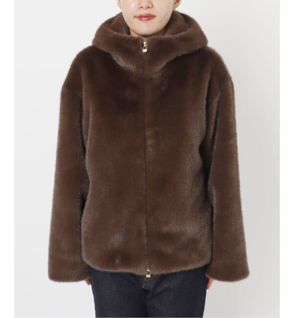 SLOBE IENA「FAKEファーフードブルゾン」|その他|