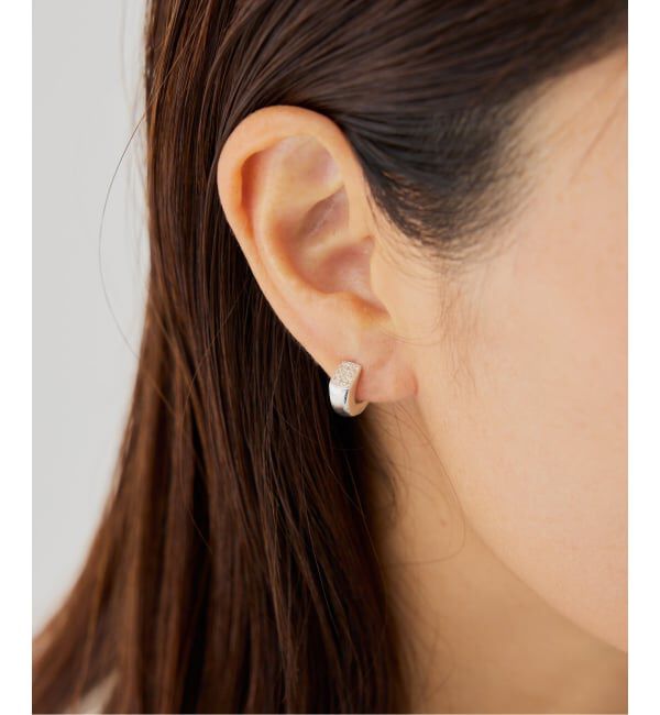 VERMEIL par iena「PLOW プラウ Calla Lily Pierces Diamond Silver PE2530081SDM」|ピアス|