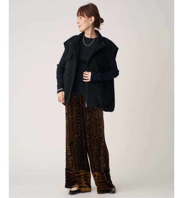 VERMEIL par iena「SLOWOOL Rib クルーネックプルオーバー」|ニット・セーター|