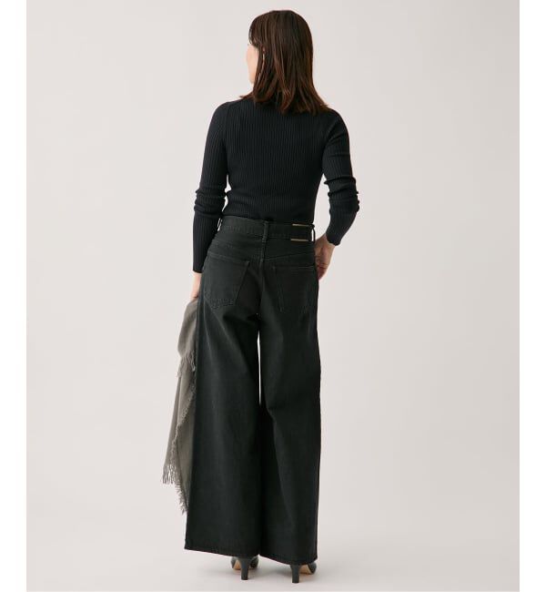 VERMEIL par iena「SLOWOOL Rib クルーネックプルオーバー」|ニット・セーター|