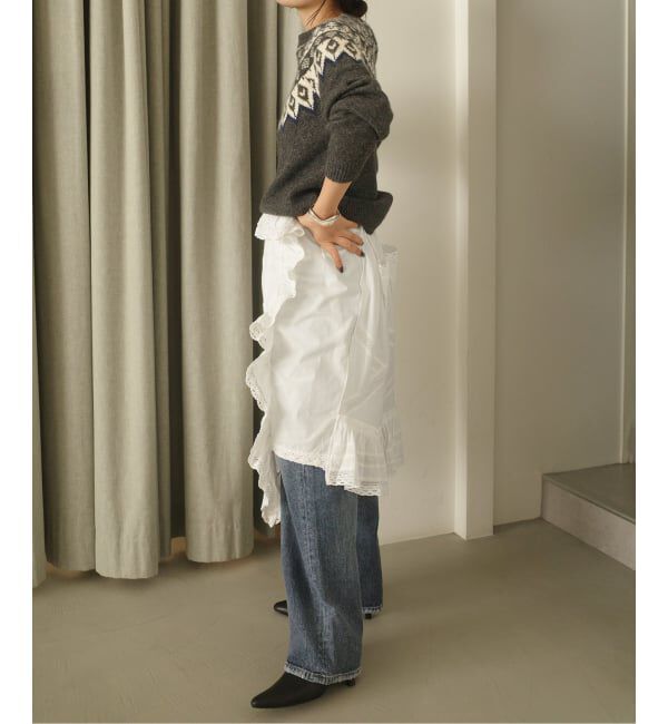 SLOBE IENA「crinkle crinkle crinkle rebuild apron skirt CC-4031」|スカート|