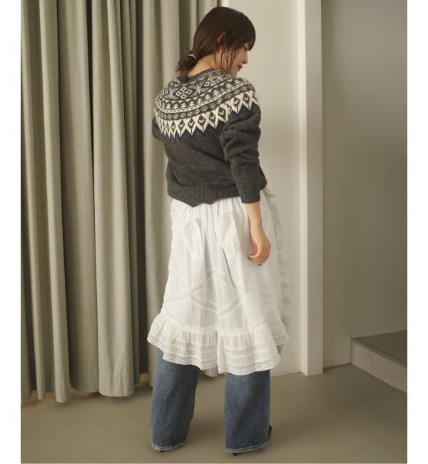 SLOBE IENA「crinkle crinkle crinkle rebuild apron skirt CC-4031」|スカート|
