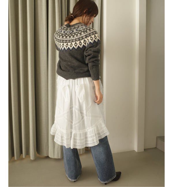 SLOBE IENA「crinkle crinkle crinkle rebuild apron skirt CC-4031」|スカート|