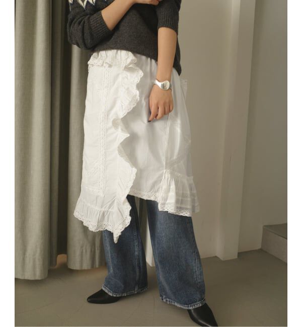 SLOBE IENA「crinkle crinkle crinkle rebuild apron skirt CC-4031」|スカート|