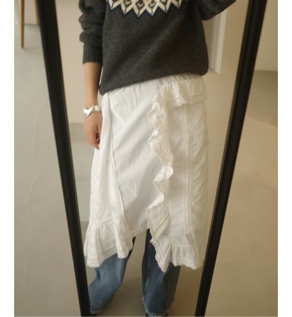 SLOBE IENA「crinkle crinkle crinkle rebuild apron skirt CC-4031」|スカート|