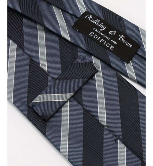 EDIFICE「Holliday & Brown(ホリデー & ブラウン) 別注 Smoke Blue タイ」|ネクタイ・蝶ネクタイ|