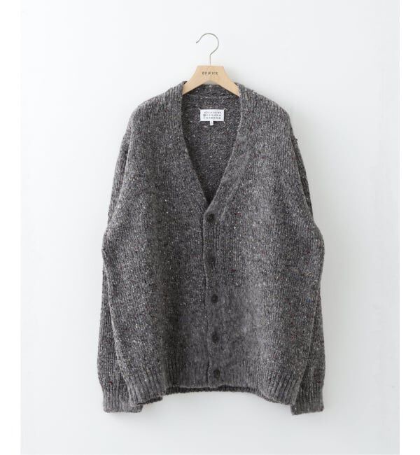 EDIFICE「MAISON MARGIELA (メゾン マルジェラ) 3G WOOL NEP C/D KNIT」|ニット・セーター|グレーA