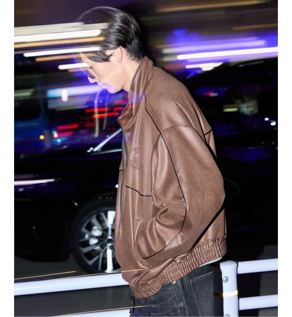 Paris Saint-Germain「《予約》【Paris Saint-Germain 】 JP PIPING TOP Synthetic Leather」|その他|ブラウン