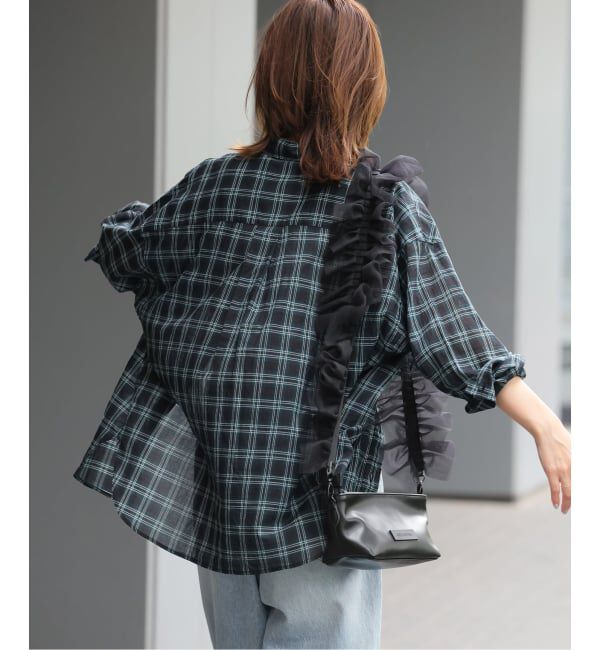 JOURNAL STANDARD relume「《追加》コットンローンチェックオーバーサイズシャツ」|シャツ・ブラウス|
