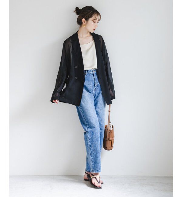 NOBLE「《追加》ソフトオーガンジーシアージャケット 2」|テーラードジャケット|