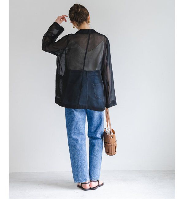 NOBLE「《追加》ソフトオーガンジーシアージャケット 2」|テーラードジャケット|