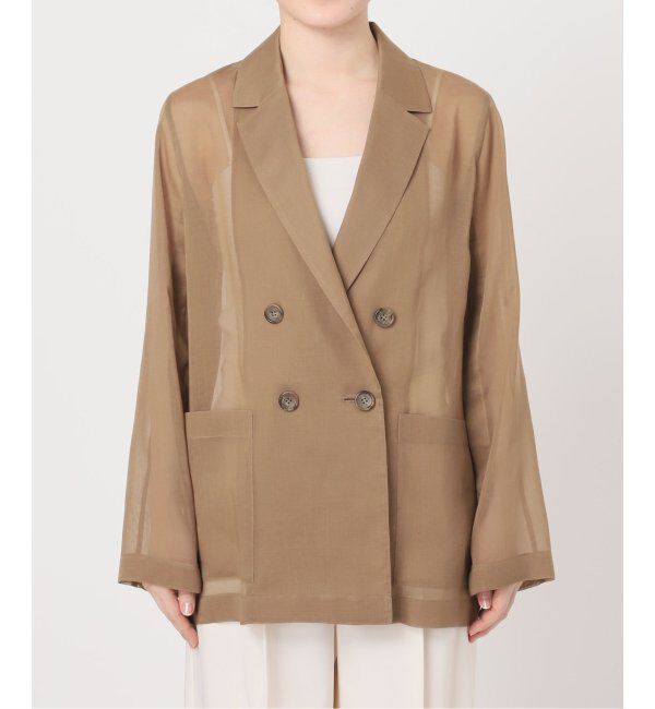 NOBLE「《追加》ソフトオーガンジーシアージャケット 2」|テーラードジャケット|