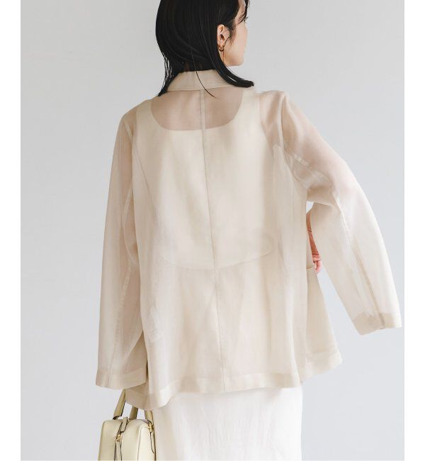NOBLE「《追加》ソフトオーガンジーシアージャケット 2」|テーラードジャケット|