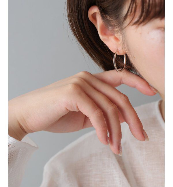 Lilas by Spick&Span「《WEB限定》ハーフオープンフープピアスL PT(両耳)」|ピアス|