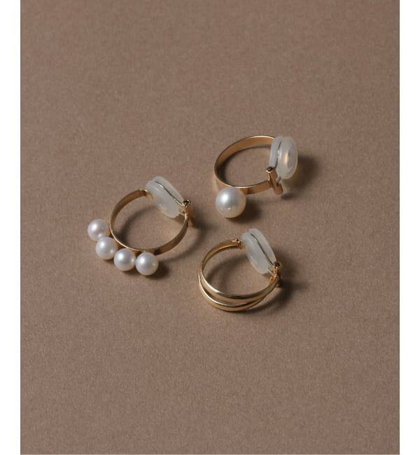 Lilas by Spick&Span「6mmパールフープカフイヤリング K10（片耳）」|イヤリング|