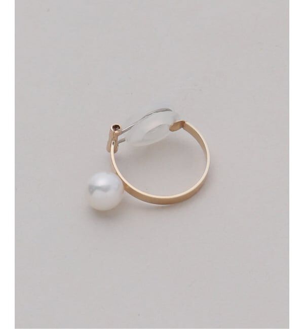 Lilas by Spick&Span「6mmパールフープカフイヤリング K10（片耳）」|イヤリング|