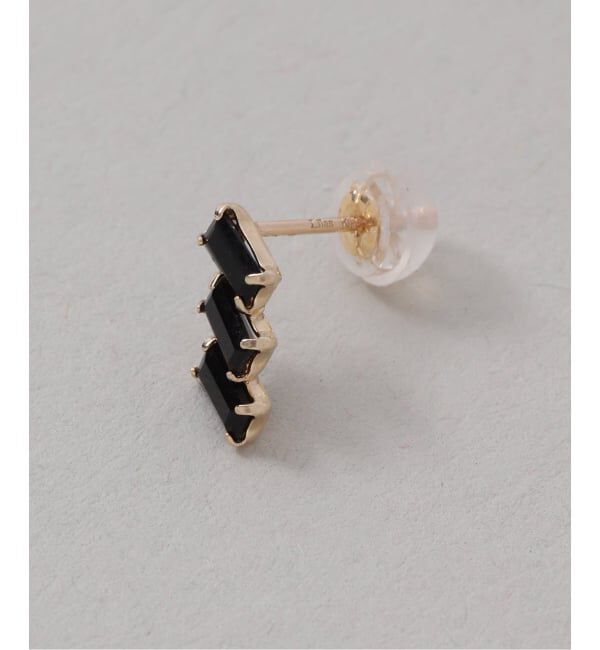 Lilas by Spick&Span「セミトーンオニキスピアス K10(両耳)」|ピアス|