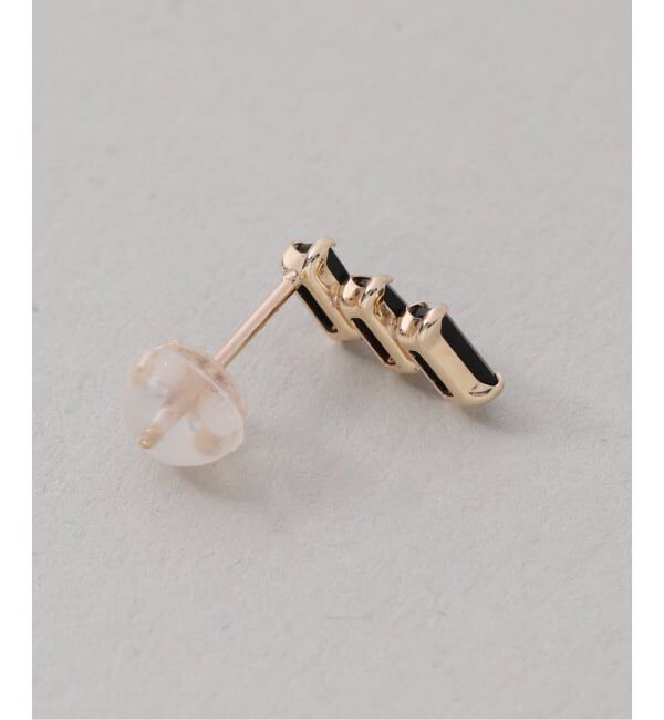 Lilas by Spick&Span「セミトーンオニキスピアス K10(両耳)」|ピアス|